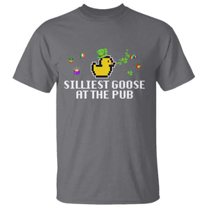 Funny St Patricks Day T Shirt Silliest Goose At The Pub Funny St. Patricks Day TS02 Charcoal Print Your Wear