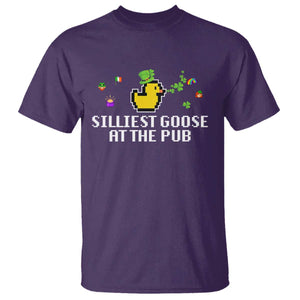 Funny St Patricks Day T Shirt Silliest Goose At The Pub Funny St. Patricks Day TS02 Purple Print Your Wear