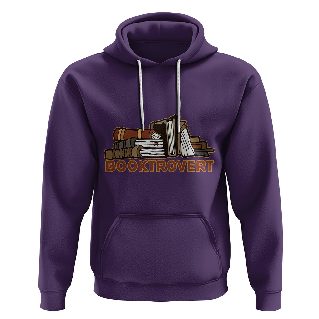 Funny Book Lover Hoodie Booktrovert Definition Books Reader Reading TS02 Purple Printyourwear