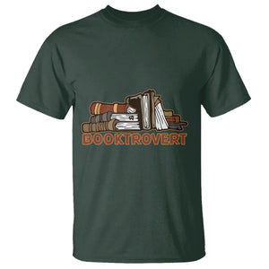 Funny Book Lover T Shirt Booktrovert Definition Books Reader Reading TS02 Dark Forest Green Printyourwear