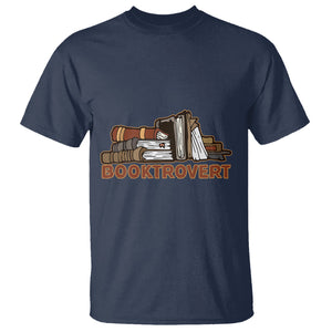 Funny Book Lover T Shirt Booktrovert Definition Books Reader Reading TS02 Navy Printyourwear