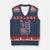 No Kings In America V-Neck Knit Sweater Vest Retro Freedom American Betsy Ross Flag TS02 Navy Red Print Your Wear