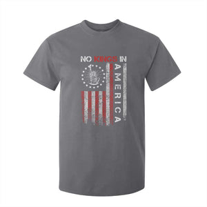No Kings In America T Shirt For Kid Retro Freedom American Betsy Ross Flag TS02 Charcoal Print Your Wear