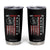 No Kings In America Tumbler Cup Retro Freedom American Betsy Ross Flag TS02 Black Print Your Wear