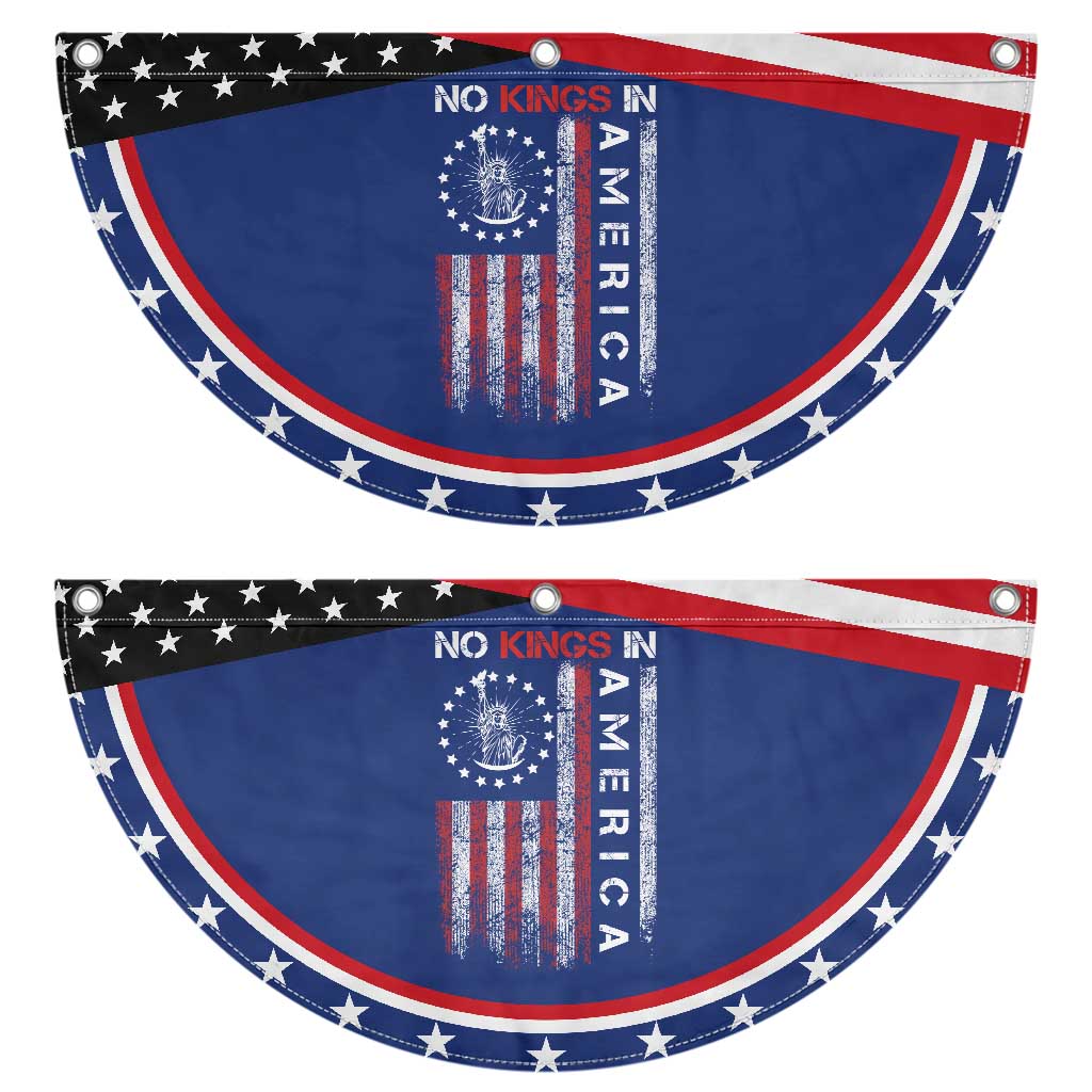 No Kings In America Patriotic Fan Flag Retro Freedom American Betsy Ross Flag