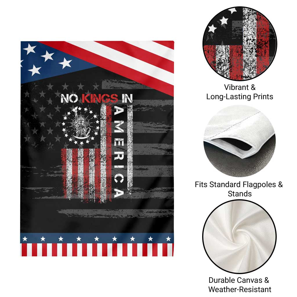 No Kings In America Garden Flag Retro Freedom American Betsy Ross Flag TS02 Print Your Wear
