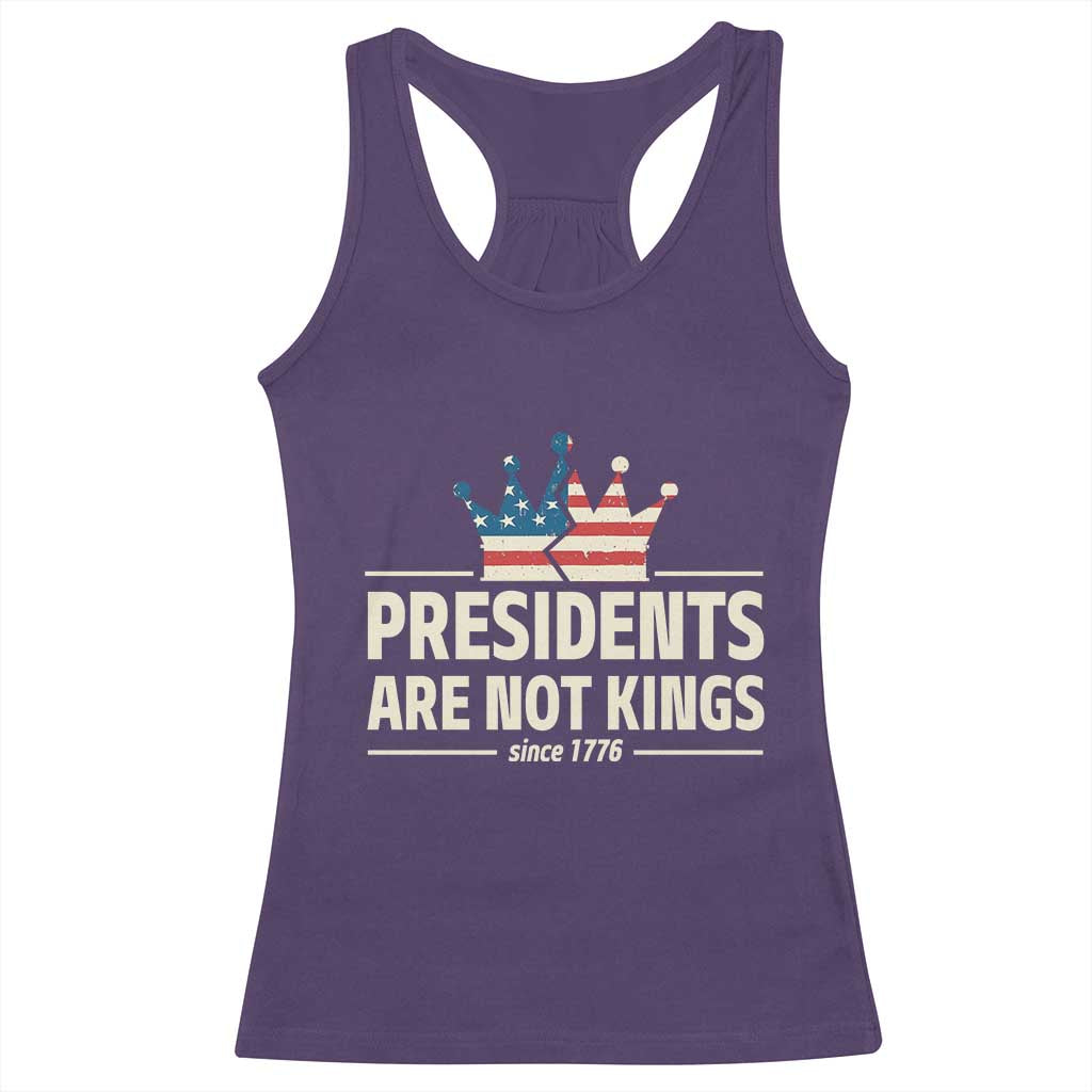 Presidents Are Not Kings Racerback Tank Top Since 1776 American Flag TS02 Purple Print Your Wear
