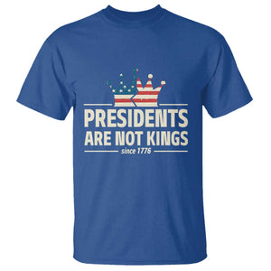 Presidents Are Not Kings T Shirt Since 1776 American Flag TS02 Royal Blue Print Your Wear