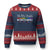 No Kings In America Ugly Christmas Sweater We The People TS02 Navy Red Print Your Wear