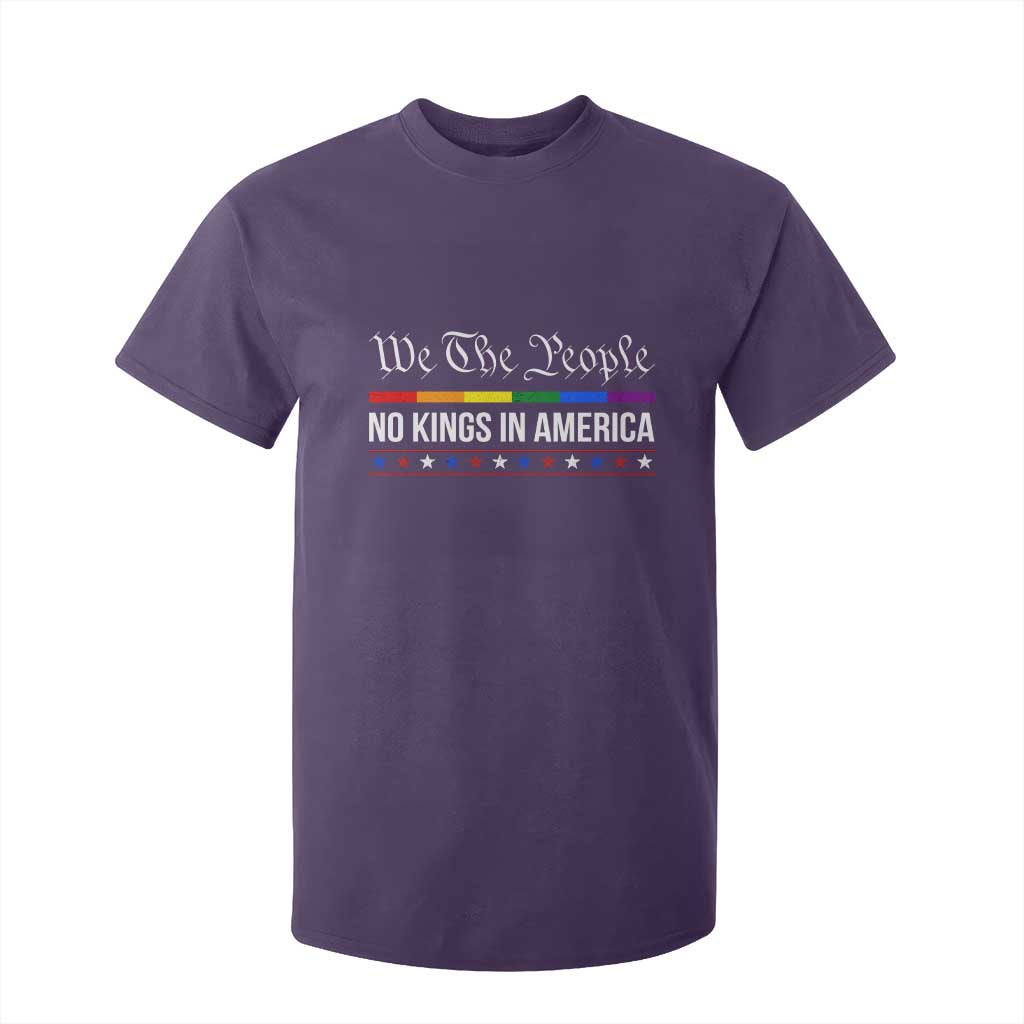 No Kings In America T Shirt For Kid We The People TS02 Purple Print Your Wear