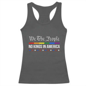 No Kings In America Racerback Tank Top We The People TS02 Dark Heather Print Your Wear