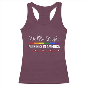 No Kings In America Racerback Tank Top We The People TS02 Maroon Print Your Wear