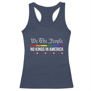 No Kings In America Racerback Tank Top We The People TS02 Navy Print Your Wear