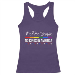 No Kings In America Racerback Tank Top We The People TS02 Purple Print Your Wear