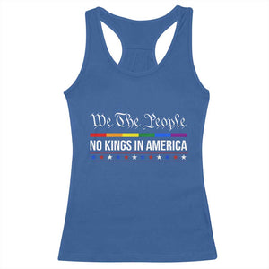 No Kings In America Racerback Tank Top We The People TS02 Royal Blue Print Your Wear