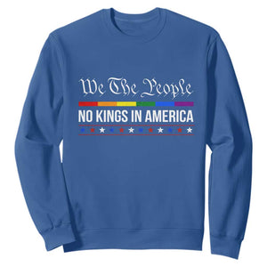 No Kings In America Sweatshirt We The People TS02 Royal Blue Print Your Wear