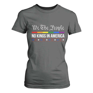 No Kings In America T Shirt For Women We The People TS02 Dark Heather Print Your Wear