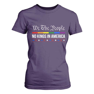 No Kings In America T Shirt For Women We The People TS02 Purple Print Your Wear
