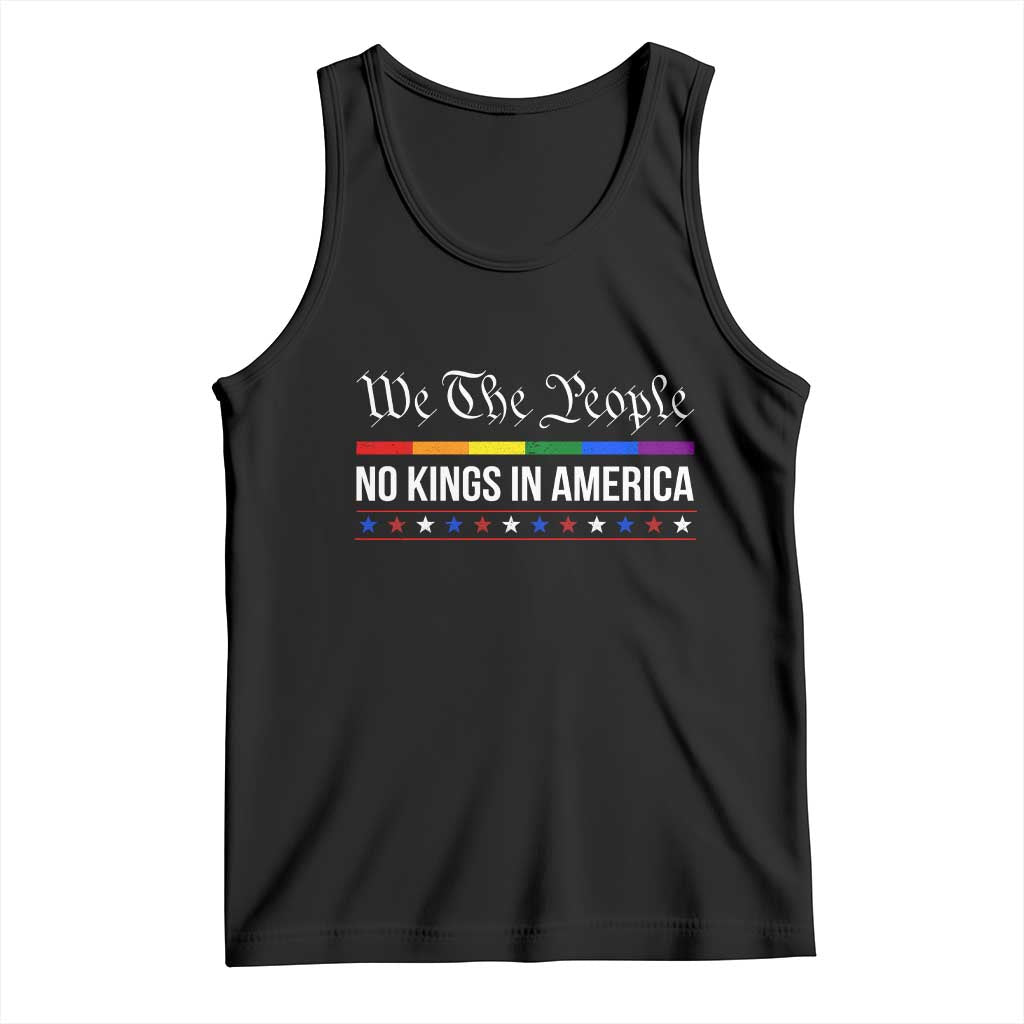 No Kings In America Tank Top We The People TS02 Black Print Your Wear