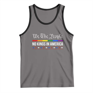 No Kings In America Tank Top We The People TS02 Deep Heather Black Print Your Wear