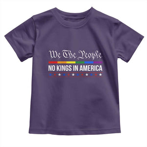 No Kings In America Toddler T Shirt We The People TS02 Purple Print Your Wear