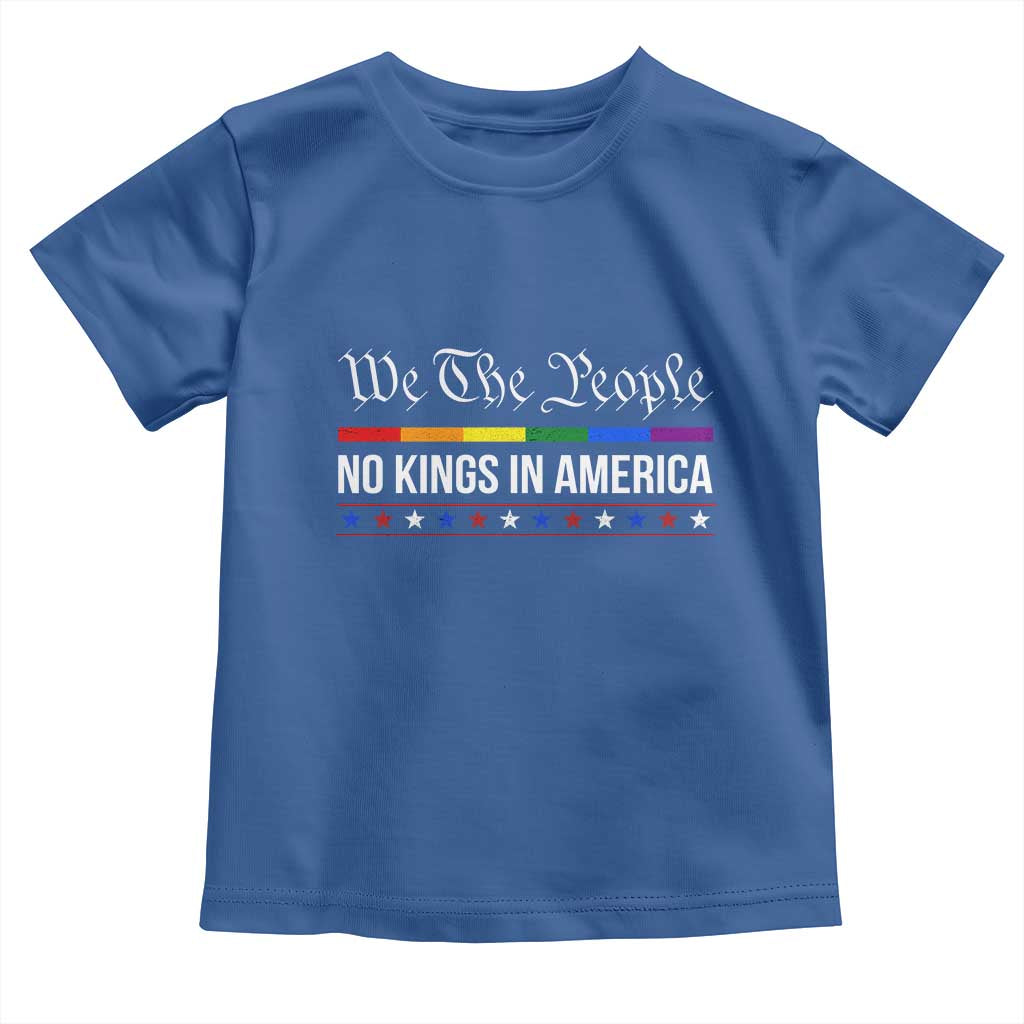 No Kings In America Toddler T Shirt We The People TS02 Royal Blue Print Your Wear