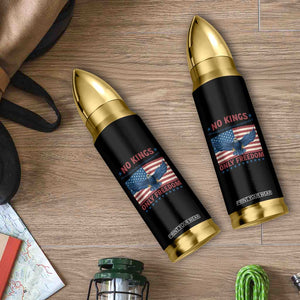 No Kings Only Freedom Bullet Tumbler American Flag Bald Eagle Retro Vintage TS02 Print Your Wear