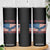 No Kings Only Freedom Skinny Tumbler American Flag Bald Eagle Retro Vintage TS02 Print Your Wear