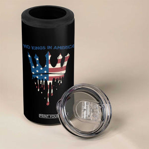 No Kings In America 4 in 1 Can Cooler Tumbler Dripping Crown TS02 Print Your Wear