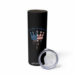 No Kings In America Skinny Tumbler Dripping Crown TS02 Print Your Wear