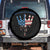 No Kings In America Spare Tire Cover Dripping Crown TS02 No hole Black Print Your Wear