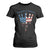 No Kings In America T Shirt For Women Dripping Crown TS02 Black Print Your Wear