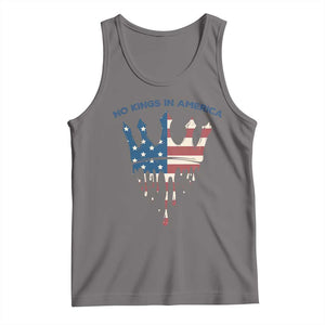 No Kings In America Tank Top Dripping Crown TS02 Deep Heather Print Your Wear