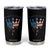 No Kings In America Tumbler Cup Dripping Crown TS02 Black Print Your Wear