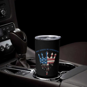 No Kings In America Tumbler Cup Dripping Crown TS02 Print Your Wear