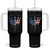 No Kings In America Tumbler With Handle Dripping Crown TS02 One Size: 40 oz Black Print Your Wear