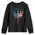 No Kings In America Youth Sweatshirt Dripping Crown TS02 Black Print Your Wear