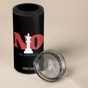 No Kings In America Chess 4 in 1 Can Cooler Tumbler White King TS02 Print Your Wear