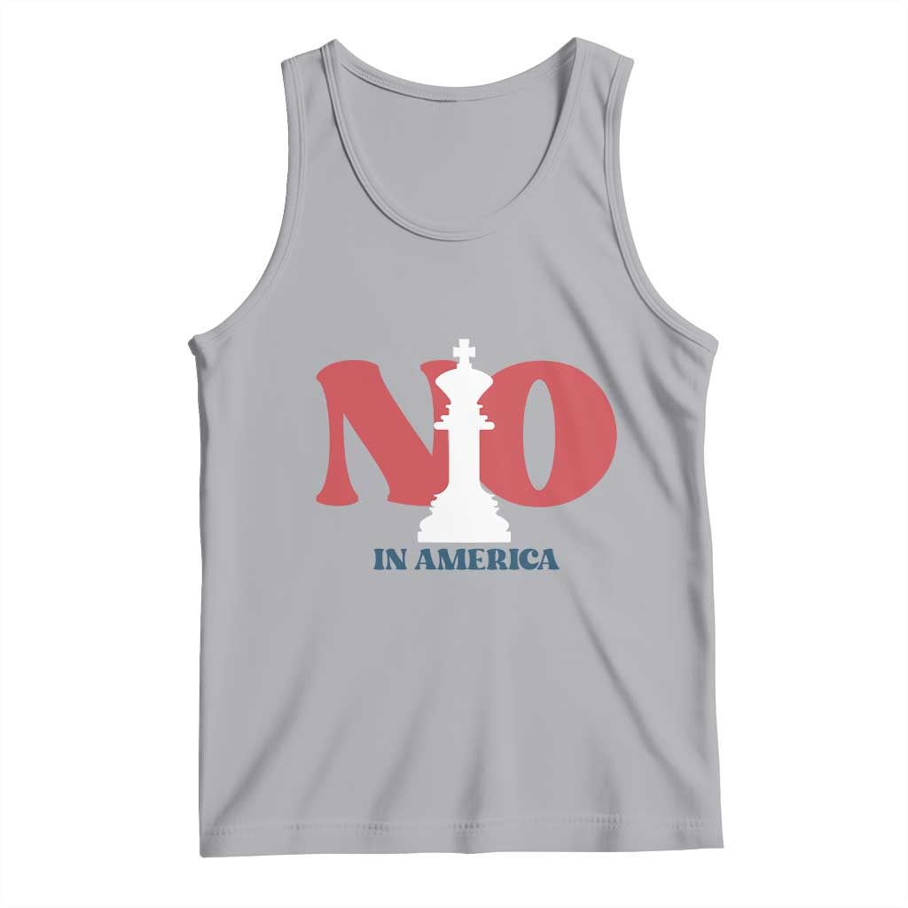 No Kings In America Chess Tank Top White King TS02 Athletic Heather Print Your Wear