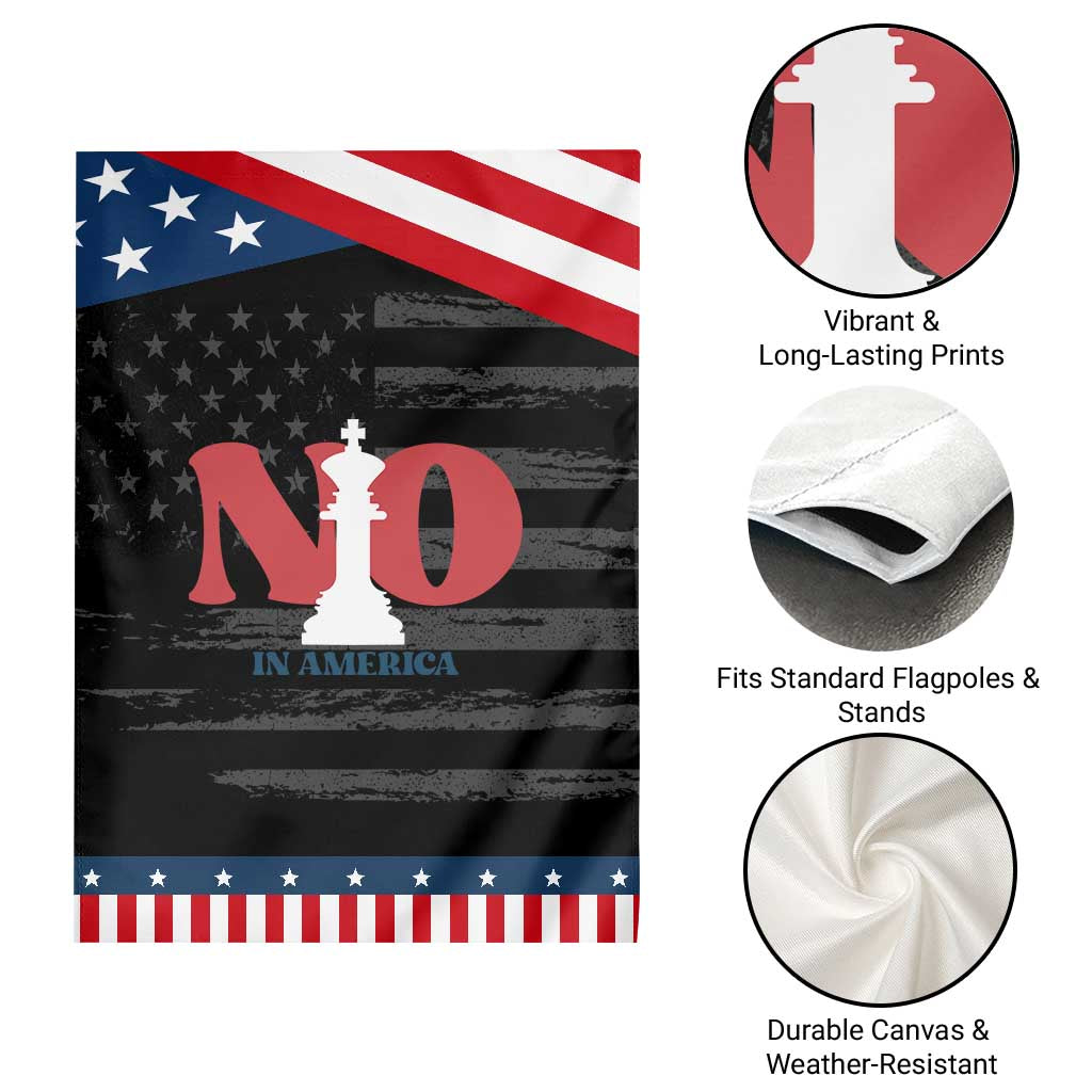 No Kings In America Chess Garden Flag White King TS02 Print Your Wear