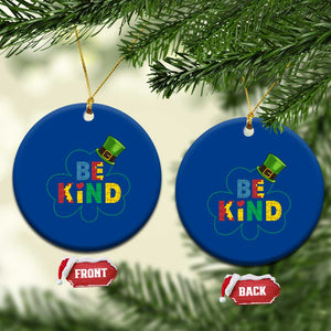 Lucky Shamrock Be Kind Ceramic Ornament Autism Leprechaun St Patricks Day TS02 1pc Blue Print Your Wear