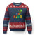 Lucky Shamrock Be Kind Ugly Christmas Sweater Autism Leprechaun St Patricks Day TS02 Navy Red Print Your Wear