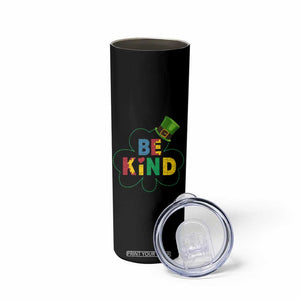 Lucky Shamrock Be Kind Skinny Tumbler Autism Leprechaun St Patricks Day TS02 Print Your Wear