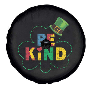 Lucky Shamrock Be Kind Spare Tire Cover Autism Leprechaun St Patricks Day TS02 Print Your Wear