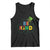 Lucky Shamrock Be Kind Tank Top Autism Leprechaun St Patricks Day TS02 Black Print Your Wear