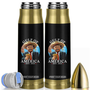 Funny Trump Gulf Of USA Bullet Tumbler Mexico Sombrebro Tacos US 2025 TS02 Black Print Your Wear