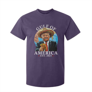 Funny Trump Gulf Of USA T Shirt For Kid Mexico Sombrebro Tacos US 2025 TS02 Purple Print Your Wear