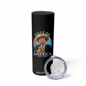 Funny Trump Gulf Of USA Skinny Tumbler Mexico Sombrebro Tacos US 2025 TS02 Print Your Wear