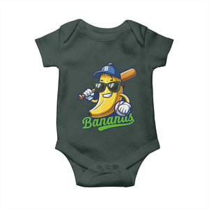 Cute Banana Graphics Baby Onesie Funny Sports Baseball Lover TS02 Print Your Wear