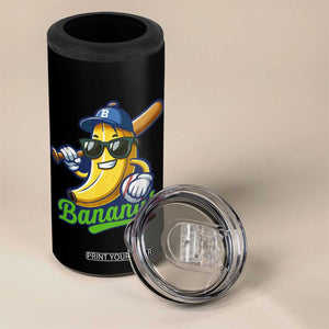 Cute Banana Graphics 4 in 1 Can Cooler Tumbler Funny Sports Baseball Lover TS02 Print Your Wear